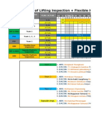 Tentative Plan of Lifting Inspection + Flexible Hose Inspection Campaign 2012/1