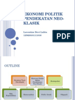 Ekonomi Politik Pendekatan NeoKlasik (LAVENTINE AC 125020101111016)