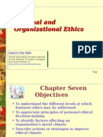 Personal and Organizational Ethics