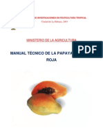 Manual Tecnico de La Papaya Maradol
