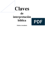 Claves de Interpretacion Biblica