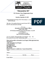 "Alexandria VA": CPC Review Class/ Registration Form