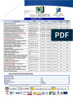 August Training Courses