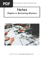 Chapter 6 Motivating Workers