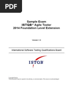 ISTQB Agile Tester Sample Exam v1.0