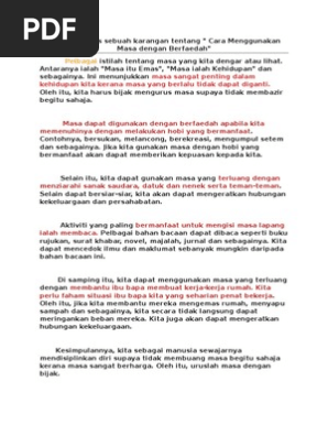 Fakta Cara Mengisi Masa Lapang Pdf