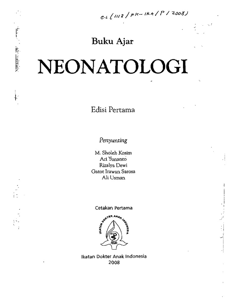 Buku Ajar Neonatologi (ANAK)