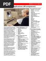 Computer Applications (40-Assignment) : Product Fact Sheet