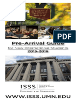 Pre-Arrival Guide: For New International Students 2015-2016