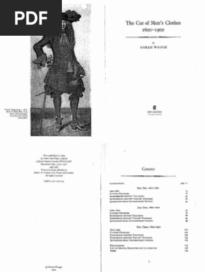 The Cut of Men's Clothes 1600-1900 - Norah W PDF | PDF
