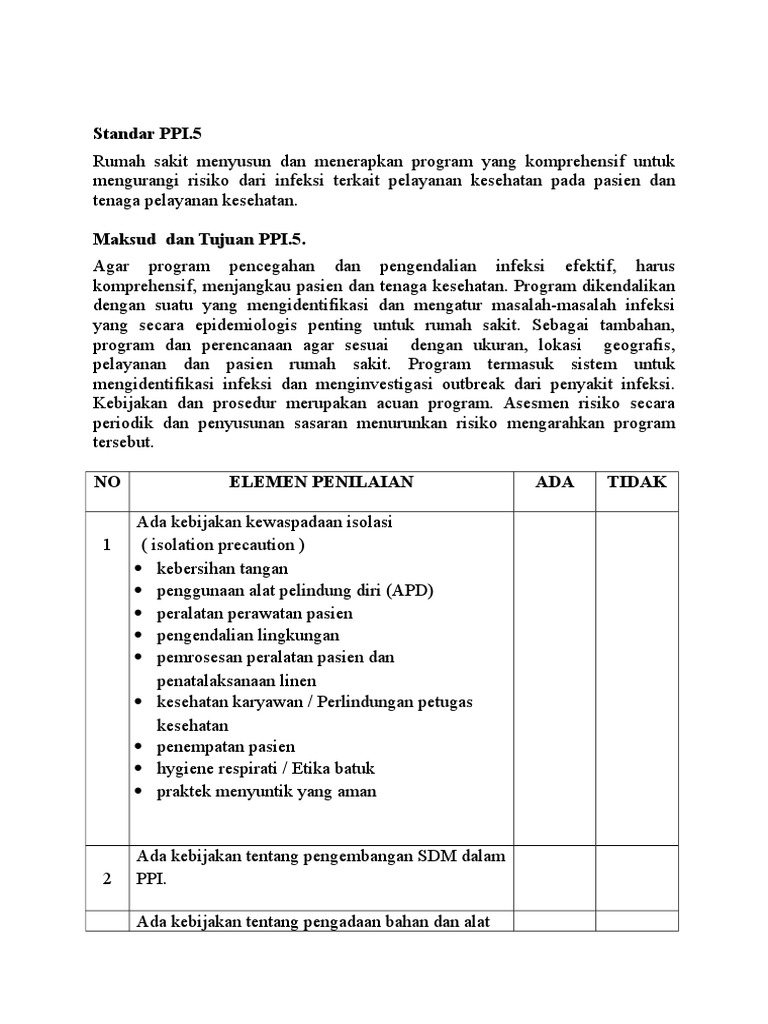 Standar Ppi 5.1 | PDF