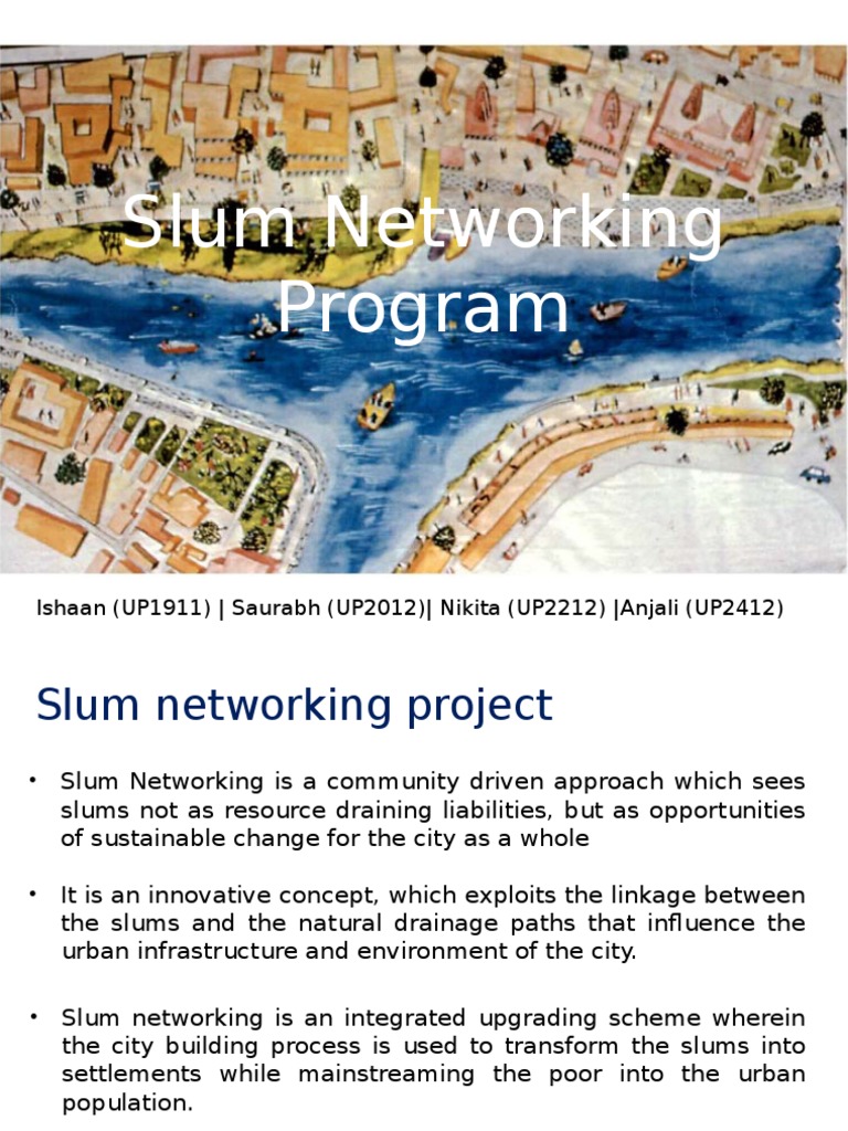 Ahmedabad Slum Networking Project Overview | PDF