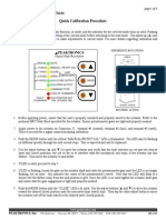 Quick Calibration Procedure DHC 100