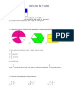 Exercícios de Frações