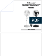 Manual Ventilador Telesonic VPO316-12RC PDF