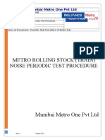 Environmental Noise Test for transit project