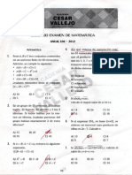 Segundo Examen de Matematicas Anual UNI - 2012