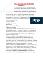 Cómo Aliviar El Dolor Por Neuropatía Diabética