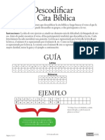 Juego Biblico Descodificar Cita