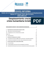 CODHES Informa 79 Desplazamiento Creciente y Crisis Humanitaria Invisibilizada Marzo 2012