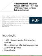 APRESENTAÇÃO  Effective concentrations of garlic distillate (Allium sativum) for.pptx