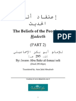 The Fundamental Beliefs Held by Ahlul Hadeeth Part-2