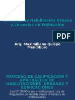 Licencias de Habilitacion Urbana y Licencias de Edificacion