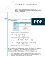 Quimica Resueltos Soluciones Teoria Atomico Molecular de La Materia 1º Bachillerato