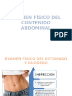 Examen Físico Del Contenido Abdominal