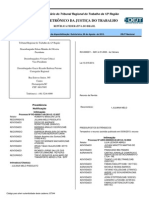 TRB 12a Região: Caderno com processos judiciais