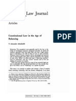 Aleinikoff, Alexander - Constitutional Law in The Age of Balancing