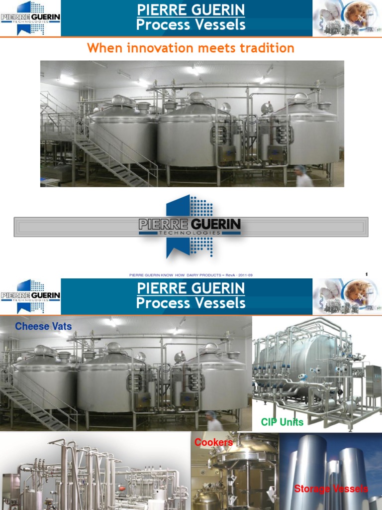 Pierre Guerin Process Vessels PDF PDF Dairy Project Management