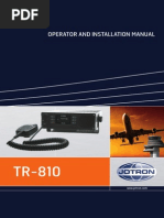 Operator & Installation Manual Tr-810 857645