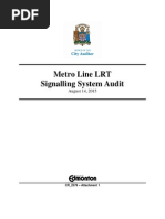 Audit: Metro LRT Line - Aug. 14, 2015