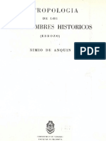 Antropologia de Los Tres Hombres Historicos