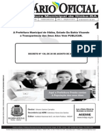 Prefeitura Municipal de Itiúba Estado Da Bahia Ano 2015 Diario Oficial Do Município Decreto Nº138 de 20 de Agosto de 2015