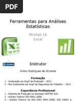 Utilização Do Minitab 16 Em Análises Estatísticas