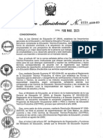 Rm n 159 2008 Ed Manual Expedicion Registro de Titulo Tecn y Auxiliar Tecnico de Cetpros