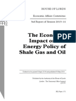 The Economic Impact on UK Energy Policy of Shale Gas and Oil