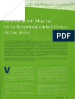 La Educacion Musical en La Responsabilidad Civica Del Arte - Gainza