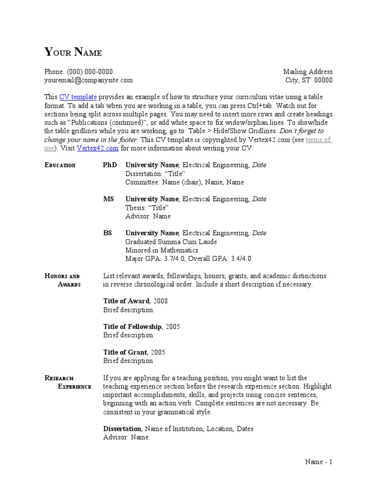 put thesis on resume