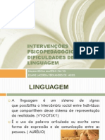 Intervenções linguagem