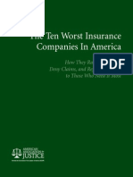 AAJ Report: Ten Worst Insurance Companies FINAL