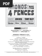 Download 2010 02 24 Artaud - SET LIST by Kronos Quartet SN27539486 doc pdf
