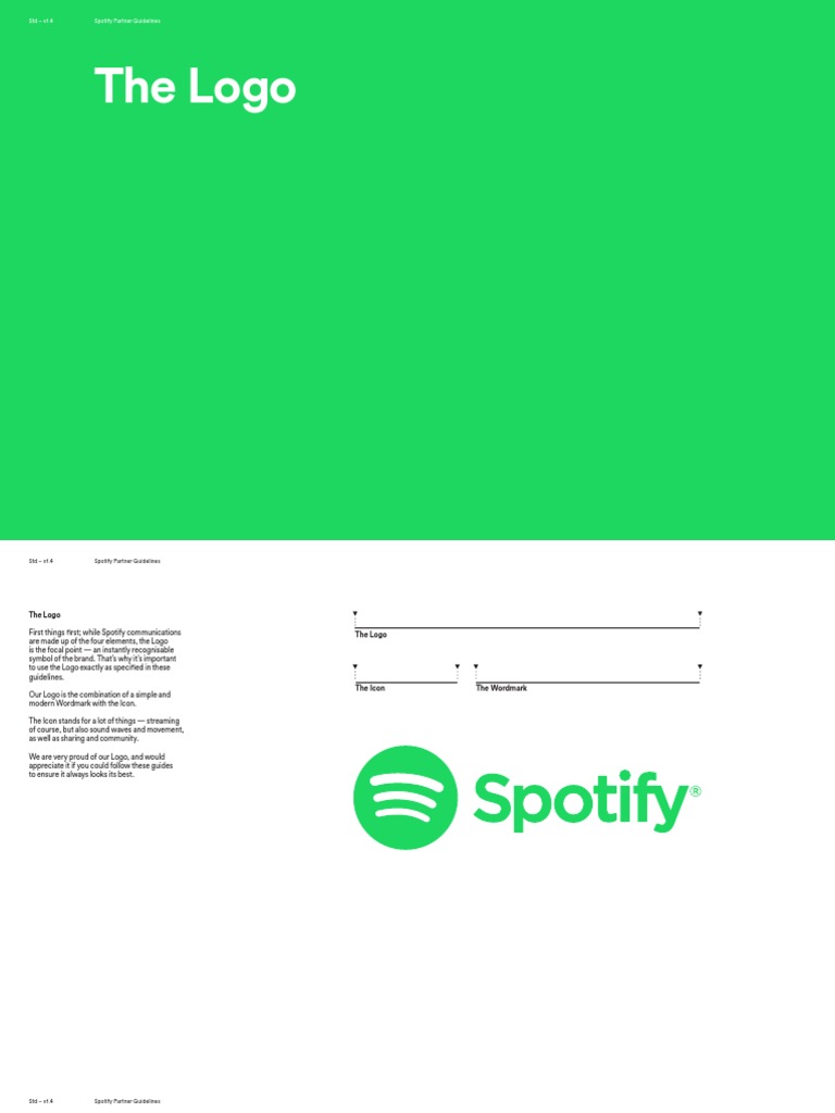 Spotify Visuals Guidelines (Detailed) Logos Spotify