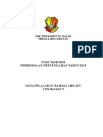 Contoh Penyelarasan Post Mortem PPT 2015