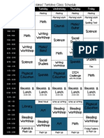 2015-16 Weekly Schedule