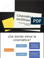 Cinemática Rectilínea