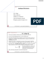 ENGR226-Analogue Electronics AC Circuits