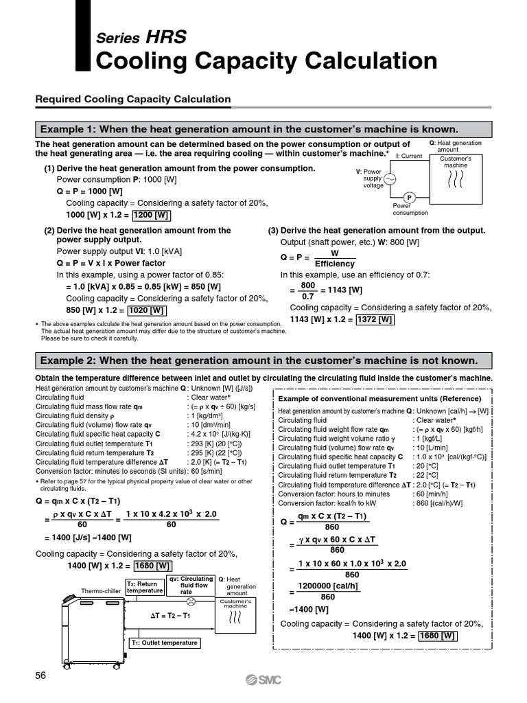 Chiller Sizing PDF Physical Sciences Physics